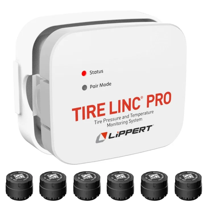 2024115891 – LIPPERT COMP Tire Pressure Monitoring System - TPMS, For Use on Rv Compatible With Apple CarPlay and And...